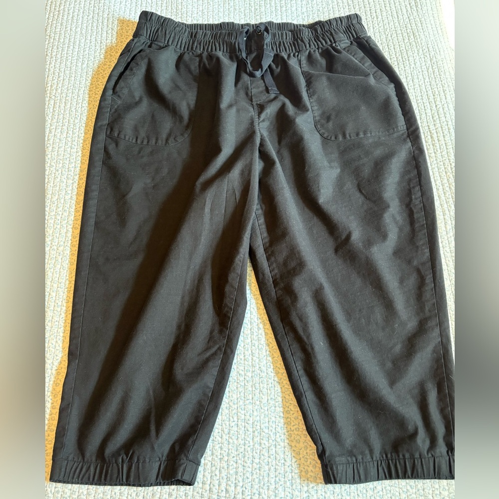 Lane Bryant Black Capri GUC